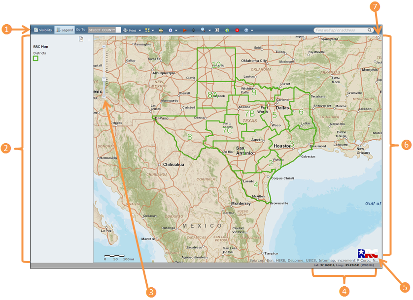 GIS Viewer main window